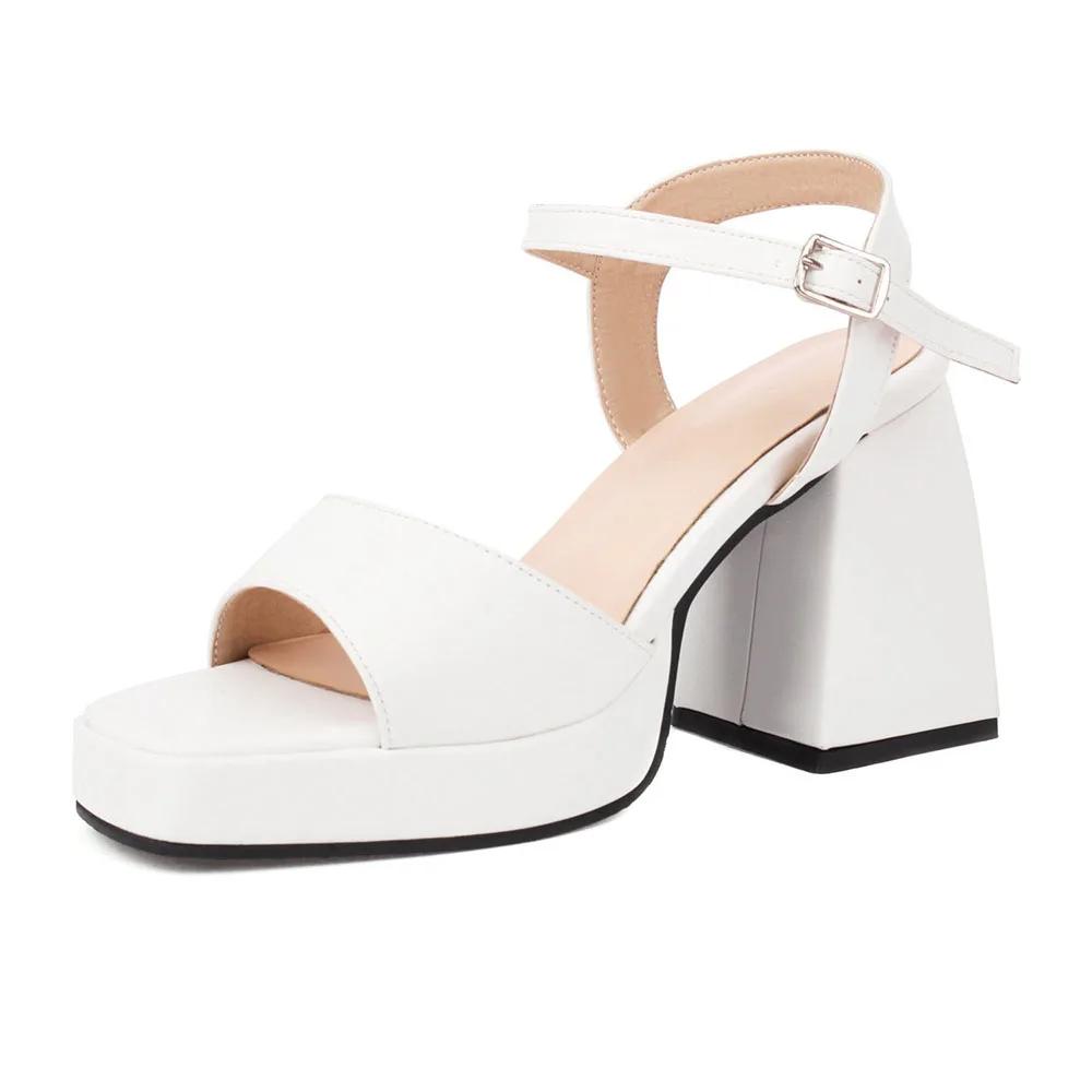 Fashion 2025 Summer Women Platform Pumps Fashion Woman Shoes All Match Block Heel Ladies Sandals sandales femme dropship