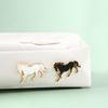 Zodiac Horse Brooch Cute Animal Style Badge Student Jewelry Pendant Accessories