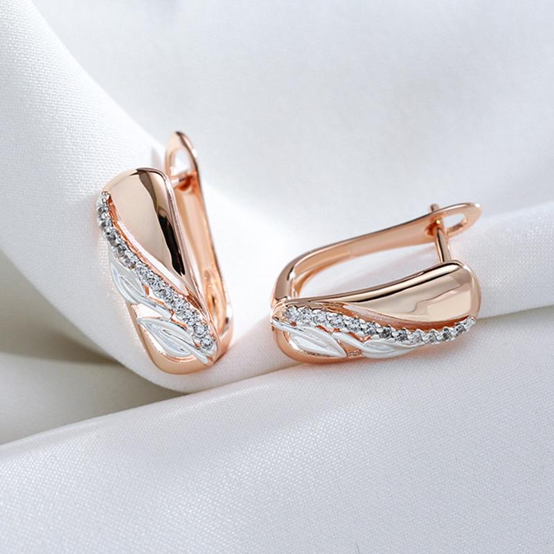 Серьги серебряного цвета с тиснением белого циркона, позолоченные для женщин, винтажные свадебные украшения