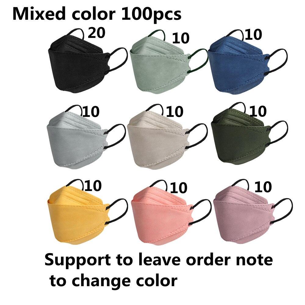 Подходит для детей 4-12 лет, маски FFP2 Morandi, 4 слоя, корейские Homologada Mascarillas FPP2 Niños, черная маска FFP2mask Kids