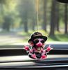 Acrylic Flat 2D Hooded Monkey Car Pendant Is  for Holiday, Valentine's Day and Christmas Decorations, and Is a Gift for Couples, Homes and Accessories