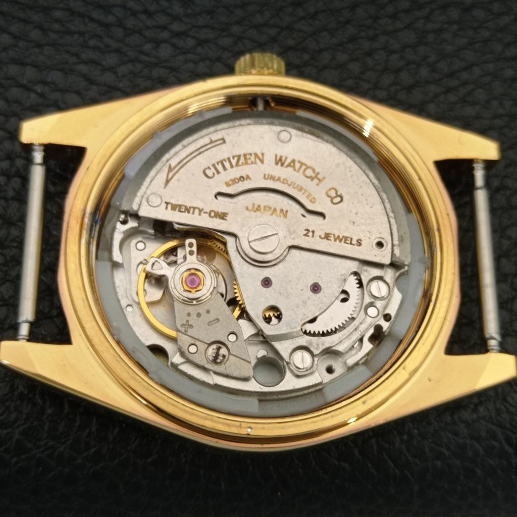ВИНТАЖНЫЕ ОТРЕМОНТИРОВАННЫЕ МУЖСКИЕ ЧАСЫ CITIZEN AUTOMATIC 8200 ЯПОНИЯ ЗЕЛЕНЫЙ ЦИФЕРБЛАТ a445353-1