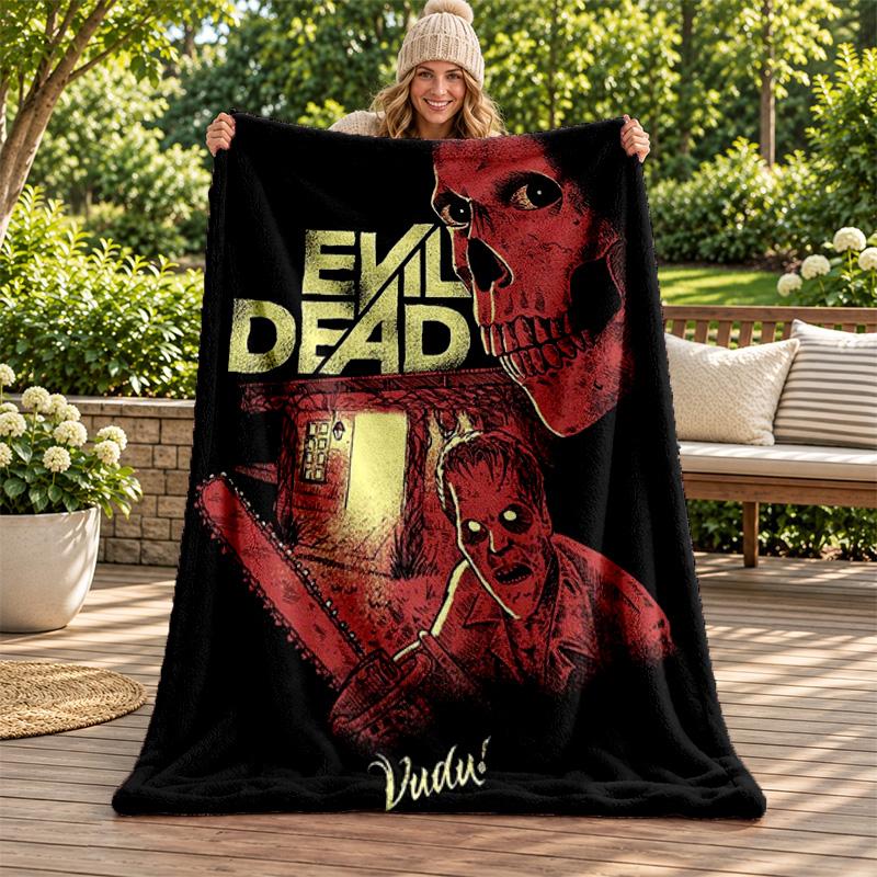 Evil dead blanket Flannel Blanket Soft Cozy Plush Throw for Sofa Bed Lightweight Home Decoration Gifts for Christmas various holidays