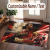 Custom Rug Lewis Hamilton Pattern Print Name Text Soft Non‑Slip Floor Carpet for Home Indoor Decoration