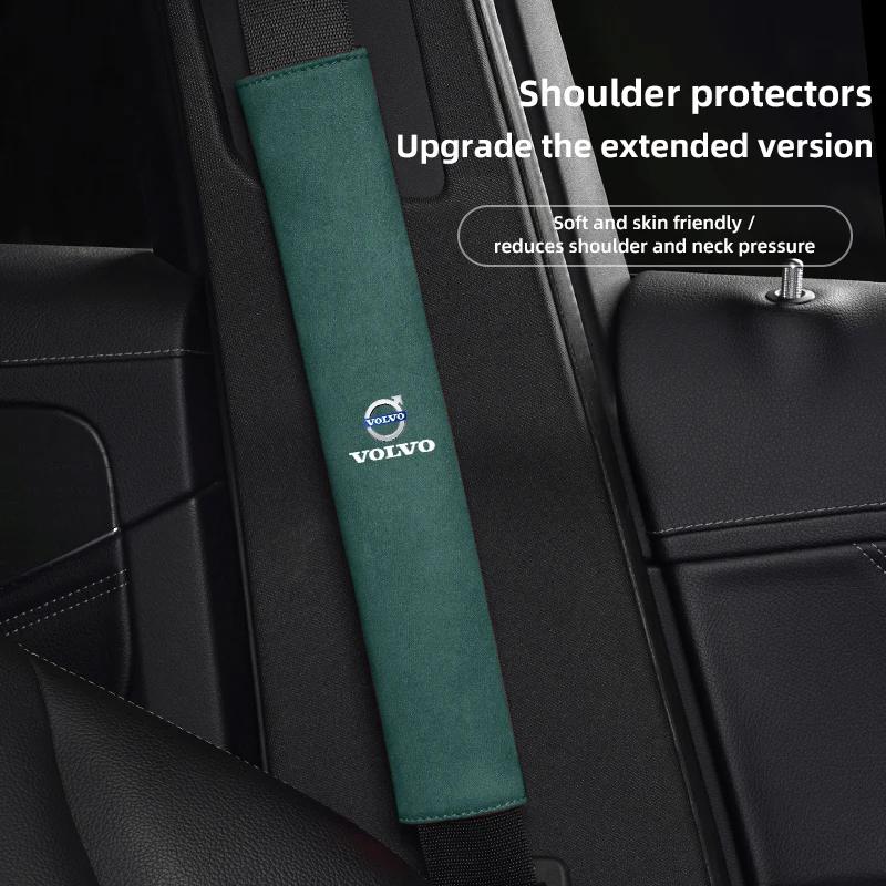 Volvo Exclusive Seat Belt Shoulder Protection Leather Covers For Xc60 Xc90 V40 V60 S60 V50 V90 S80 C40 XC40 V70 XC70 C30 Rdesign