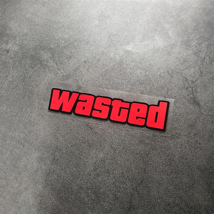 Автомобильные наклейки стайлинг буква WASTED Автомобиль Мотоцикл Шлем Декаль