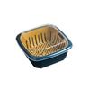 Kitchen Colander with Lid Household Double Layer Basket Multifunction Storage Containers for Fruits
