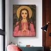 Декоративные фигурки Saint Philomena, винтажный декор, холст, картина, настенные художественные картины для украшения гостиной, домашний интерьер
