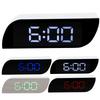 Светодиодные цифровые часы с 12/24-часовым преобразованием, регулируемой яркостью, прикроватный будильник -0801
