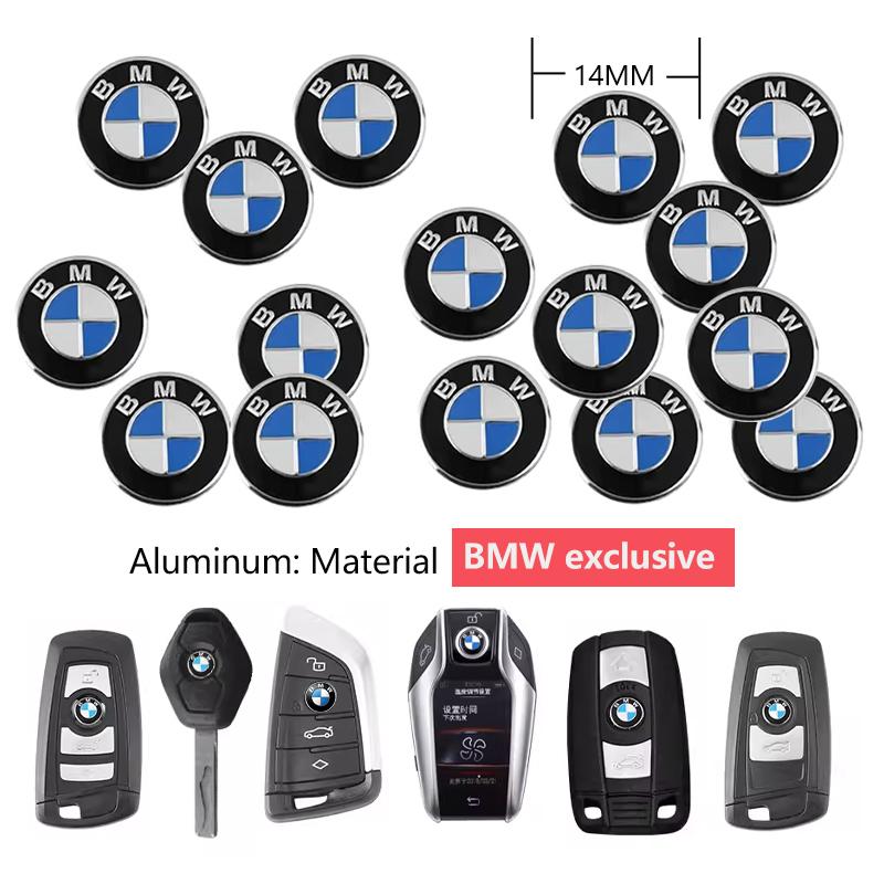 11/14mm Car Remote Key Fob Emblem Badge Radio Button Sticker For BMW F10 E90 F20 E46 E60 E70 E39 E36 E87 X7 E92 E91 E28 X3 G11