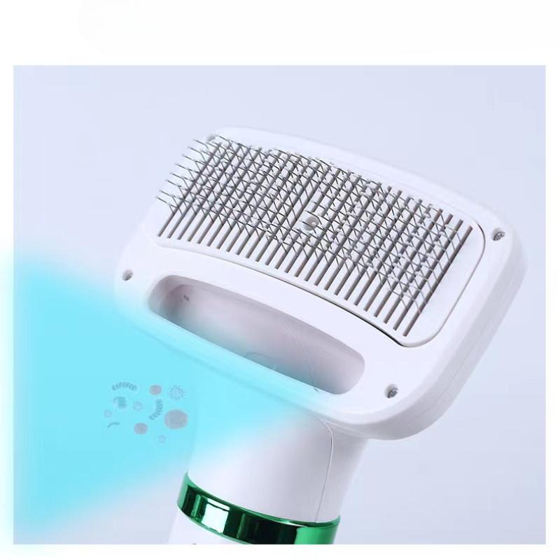 Расческа для выпрямления шерсти собак Расческа для выпрямления шерсти для уборки дома Электрическая расческа для кошек и собак с горячим воздухом для домашних животных