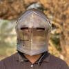 Barbuta Helmet Medieval Knight Armor 18g Mild Steel Helmet LARP Cosplay Halloween Costume Visored Helmet Gift