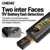 Тестер емкости батарей для детектора AA/AAA/C/D/9V/1.5V Кнопочные элементы Тестер заряда батареи Инструмент Цифровые тестеры батарей 2 шт. ANENG BT169