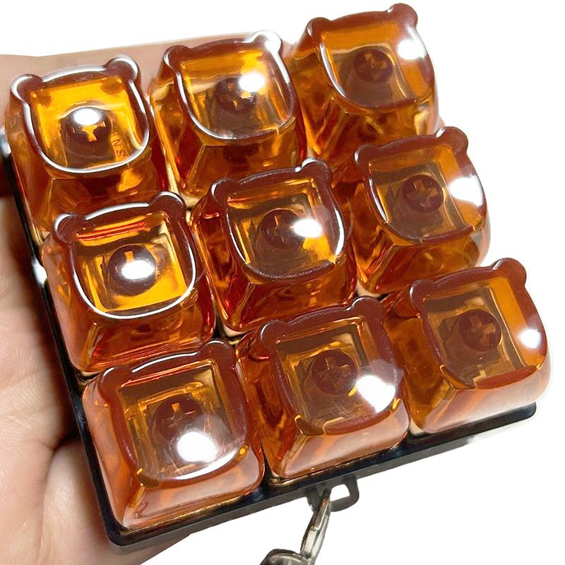 1/9 Keys Mechanical Keyboard Axis Tester Button Keycap Keychain Keyboard Keychain Toy Finger Keyboard Caps Toy