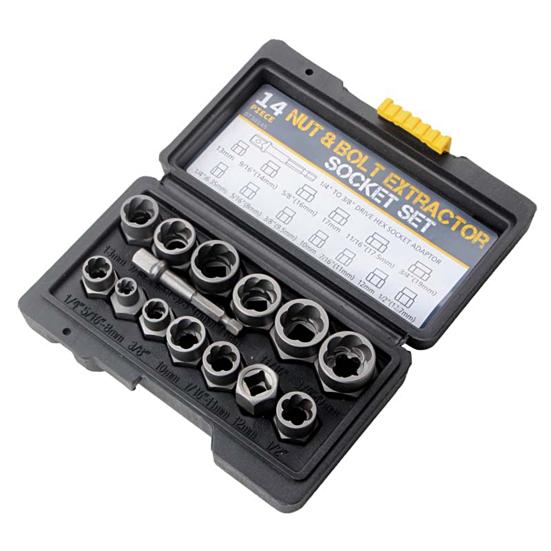 14 шт., инструменты для удаления гаек, набор инструментов для извлечения поврежденных болтов высокой твердости, мастерская