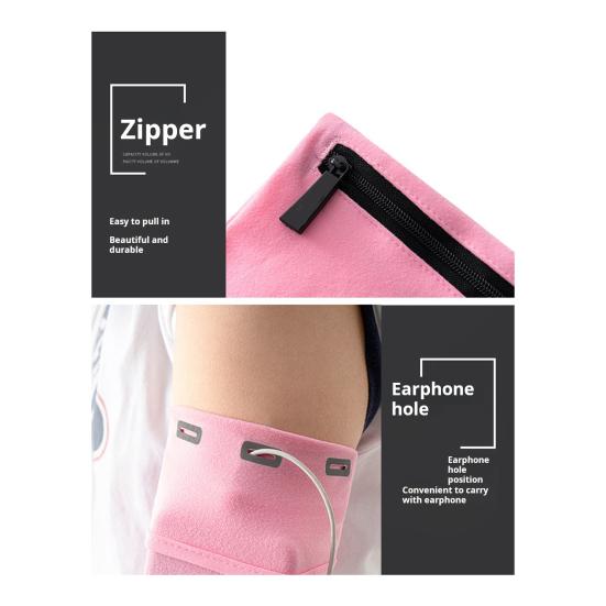 Сумка для телефона на руку, высокоэластичная, противоскользящая, с отверстием для наушников, водоотталкивающая, легкая, для фитнеса