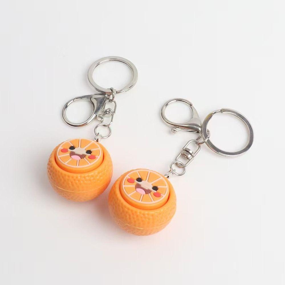 Pineapple Design Mini Pressable Strawberry Keychain Miniature blueberry Keychain Creative Gift