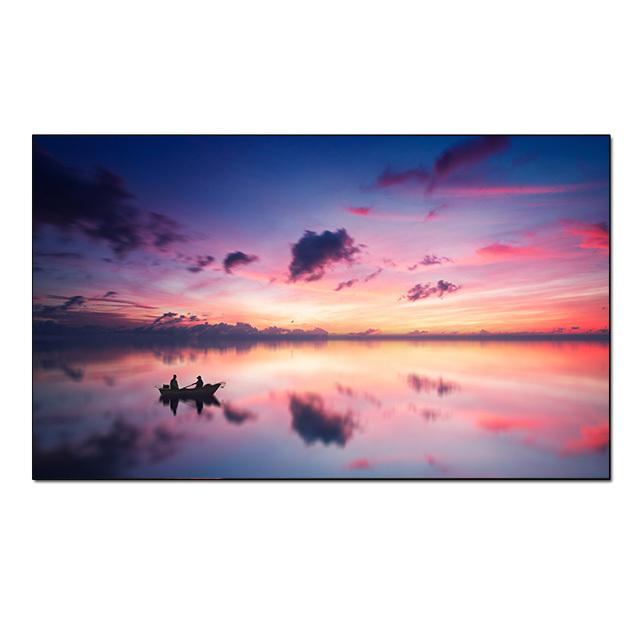 Восход солнца морской пейзаж пляж холст живопись современные постеры и принты Cuadros настенные художественные фотографии гостиная домашний декор без рамки без рамки