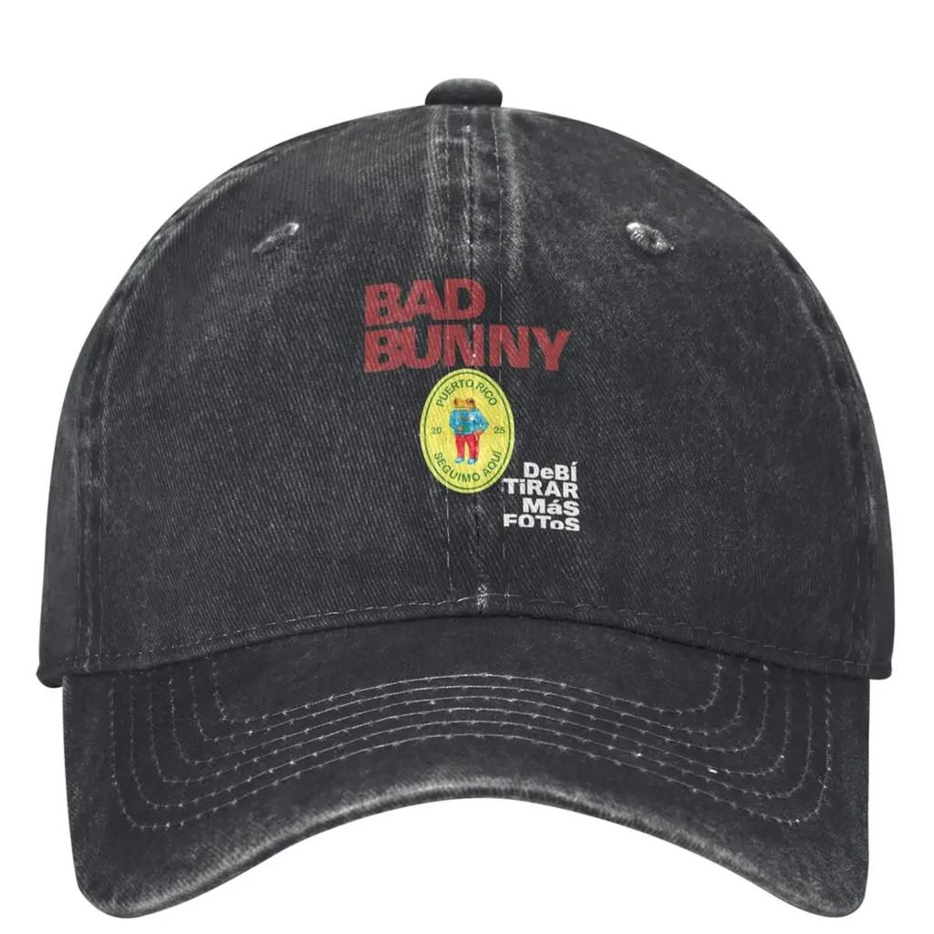 Bads Bunnys DTMF Debi Tirar Mas Fotos 2025 Album Accessories Baseball Caps Caps Hat Casual Outdoor Workouts Sun Cap