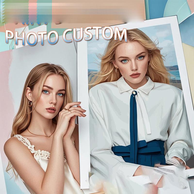 Персонализированный печатный постер Ваши фотографии на холсте Украшение дома Индивидуальный постер Домашние животные Свадьба Семья Искусство Живопись Для фестивалей, вечеринок, тематических мероприятий