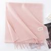 Solid Color Imitation Cashmere Scarf Women's Winter Warm Shawl Neck Scarves
