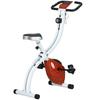 Foldable Magnetic Exercise Bike with 8 Resistance Levels and Adjustable Seat, in Steel, 97x43x110 cm, Red