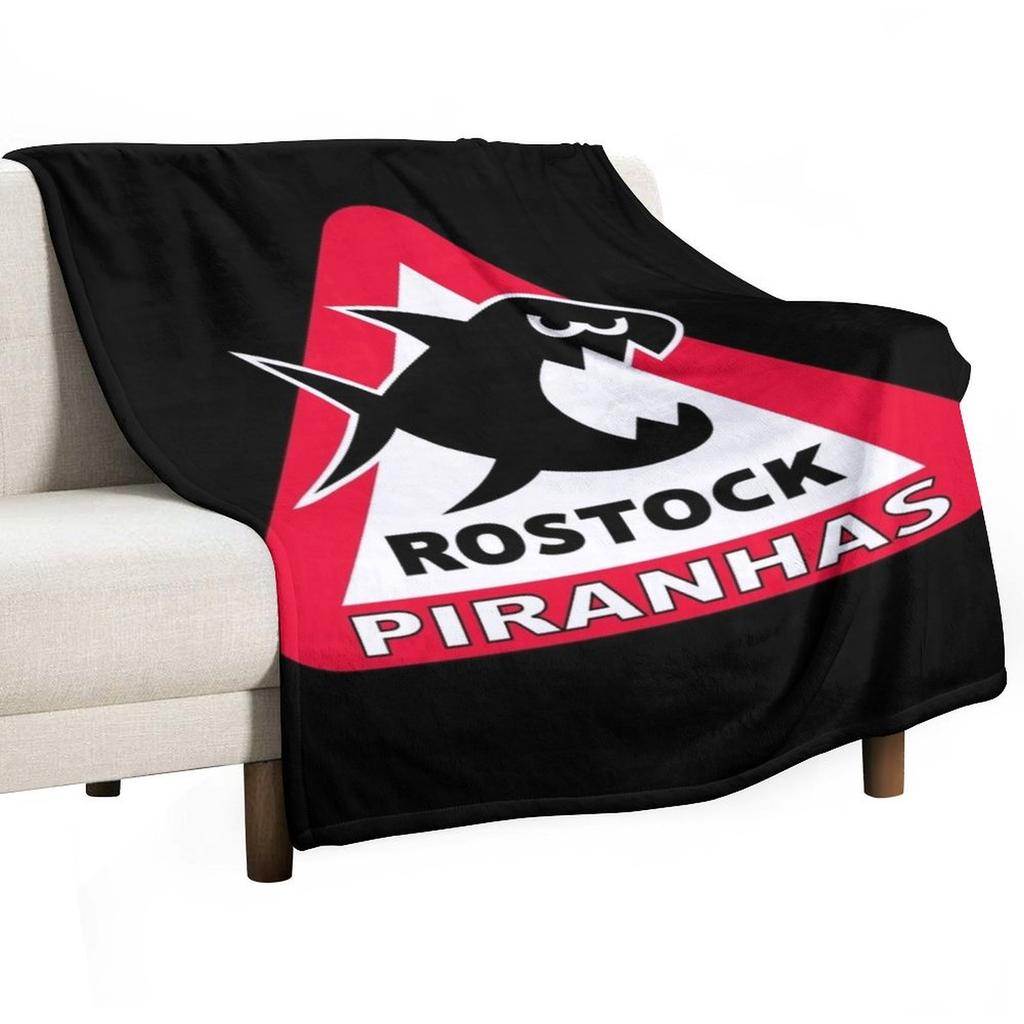 Rostock Piranhas Throw Blanket Loose Luxury Designer Multi-Purpose Fashion Sofas Blankets