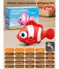 Electric Simulation Fish Automatic Sensing Dodge Clownfish Swinging Moving Educational Animal Learning to Climb and Chase Toy