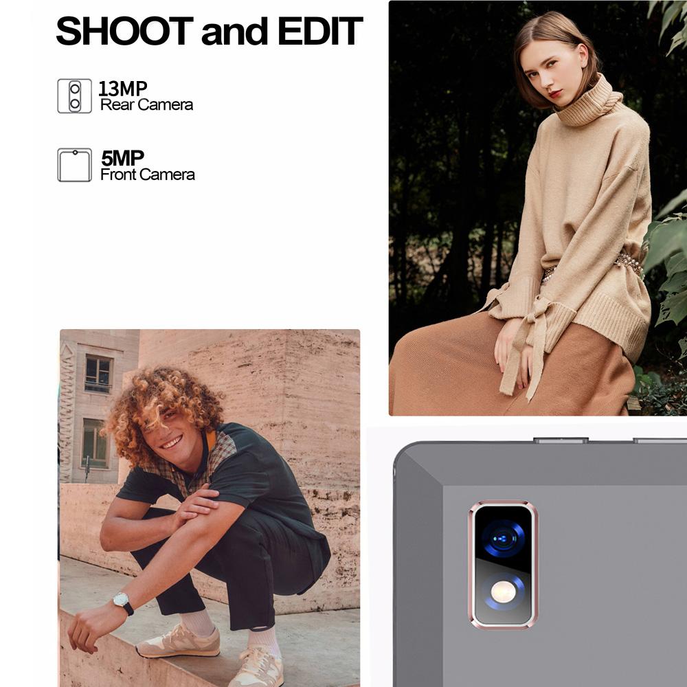 Планшет BDF P30 10,1 дюйма, 8 ГБ + 256 ГБ, Android12, планшетный ПК, компьютер