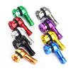1 Pair Universal Motorcycle Wheel Tire Valves Stem Cap Air Tire Cover 90 Degree 17mm CNC Aluminum Tubeless Valve Stems 10 Color