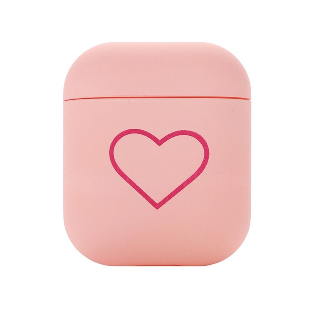 New Matte Couples Love Heart Hard PC Case For Apple Airpods Protective Cover