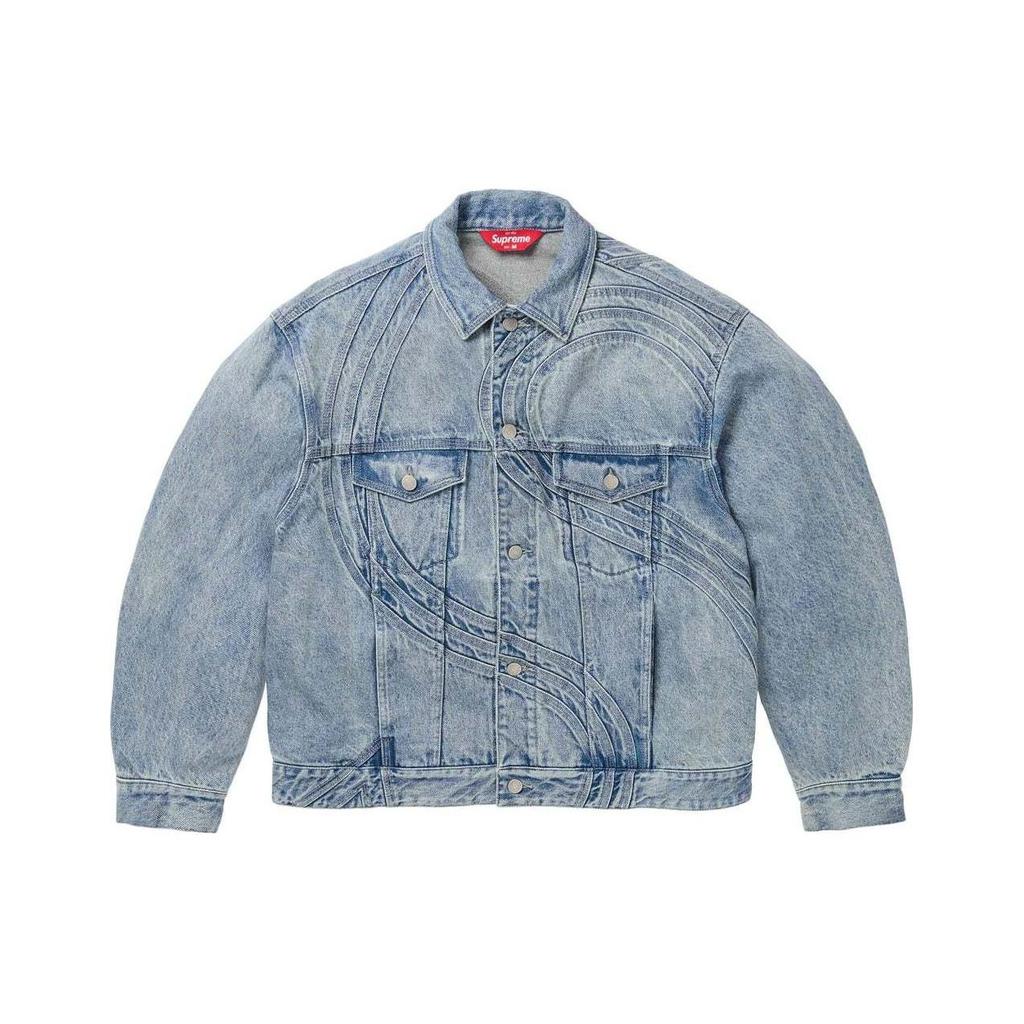 Supreme S Logo Denim Trucker Jacket 'Teal' Unisex SUP-SS24-056