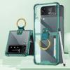 Чехол Z Flip 4 с ручкой для Samsung Galaxy Z Flip 4 3 Flip3 Flip4 5g, чехол с емкостным покрытием для ручки, прозрачный чехол-подставка