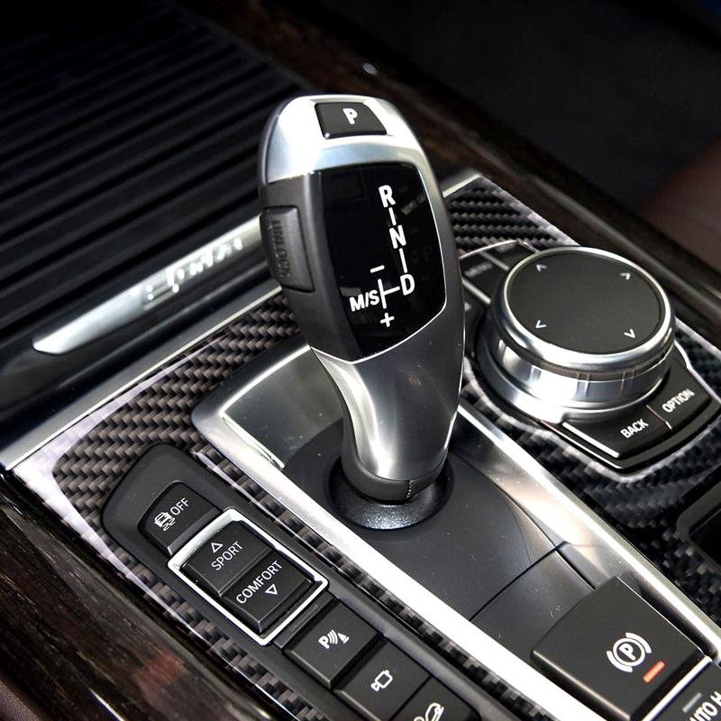 Для BMW X5 X6 F15 F16 2014 2015 2016 2017 рамка панели переключения передач из углеродного волокна автомобиля