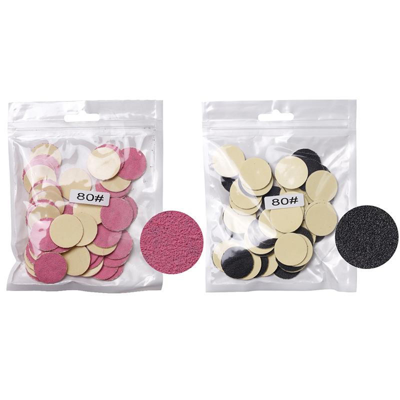 50 шт. сменная шлифовальная бумага 25 мм, сверло для ухода за ногтями для педикюра, маникюра и ухода за ногами