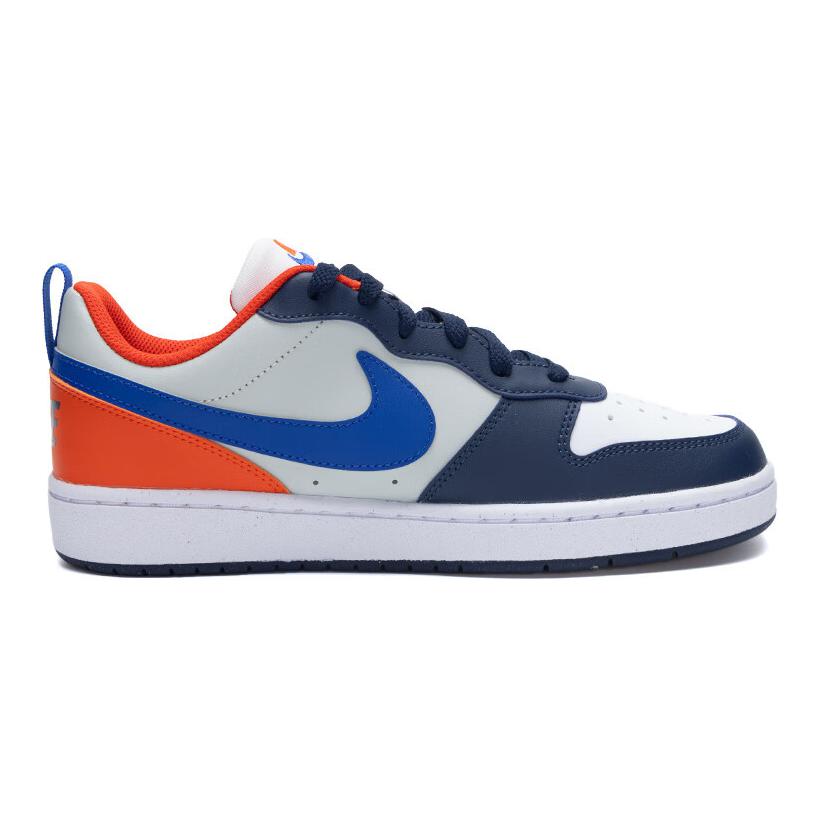 Nike Court Borough Low Recraft GS Midnight Navy Team Orange Kids Sneakers White Light-Silver Hyper-Royal DV5456-401