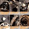 Raft Fishing Black Porgy Drop Gear for Raft Ice and Rock Hand Reel Reel, Reel, Cast, 2.61 Ratio, 10+1BB, Fishing, Fishing, Fishing, Left/Right (Right