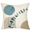 Наволочка для подушки в богемном стиле, абстрактный простой геометрический дизайн с лиственным узором, чехол для подушки для дивана, кресла в гостиной