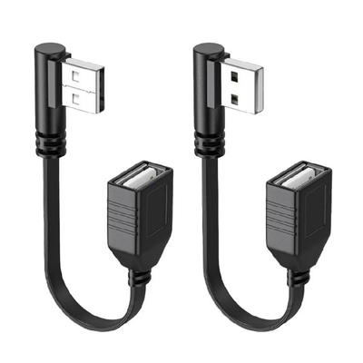 Кабель USB2.0 с угловым разъемом типа «папа» на «мама» для веб-камеры, камеры, телефона, мыши, клавиатуры, принтера, жесткого диска, USB-удлинитель