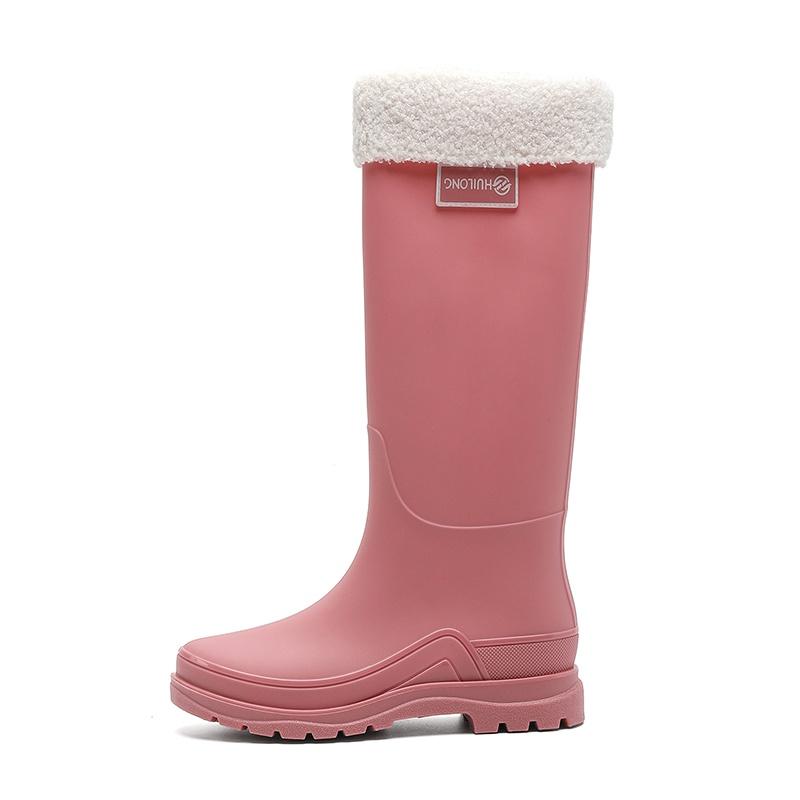 Women Tall Waterproof Rain Boots Non Slip Outdoor Garden Wellington Shoes Sizes 36-41 for Walking Travel and Daily Wear