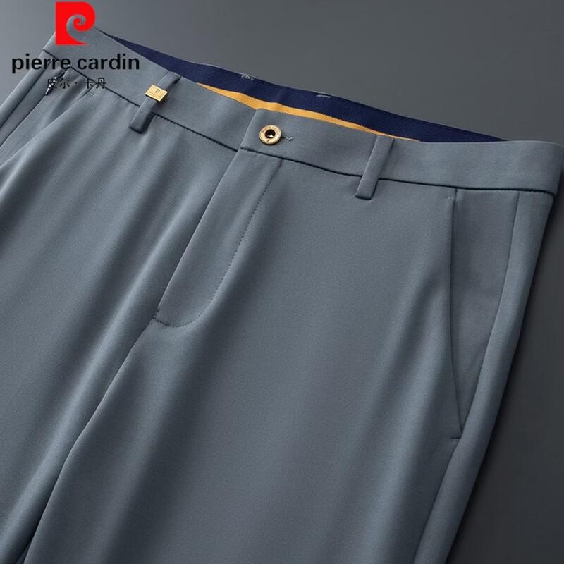 Pierre Cardin Мужские летние повседневные брюки прямого кроя из ледяного шелка