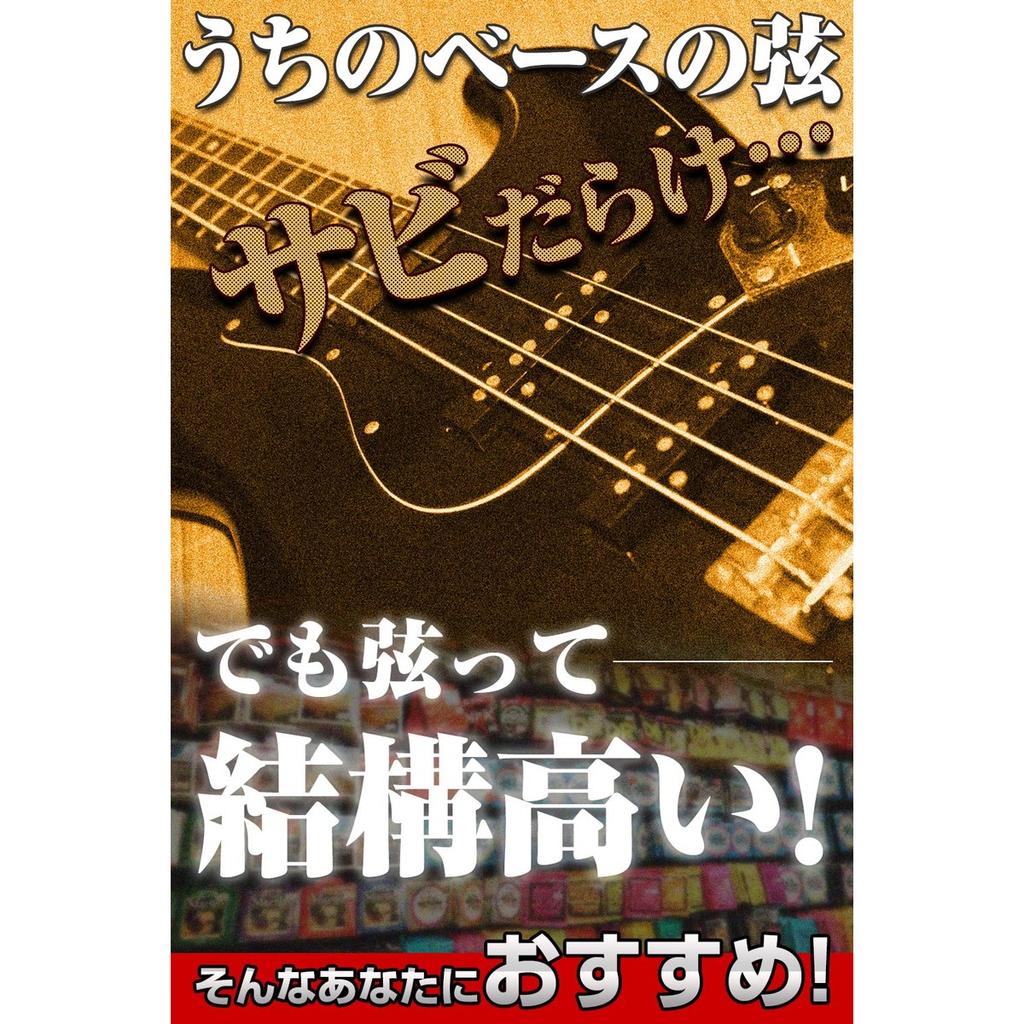 Phoenix 4-String Bass Guitar Strings, Long Scale, Regular Light, with Cleaning Cloth & Pick