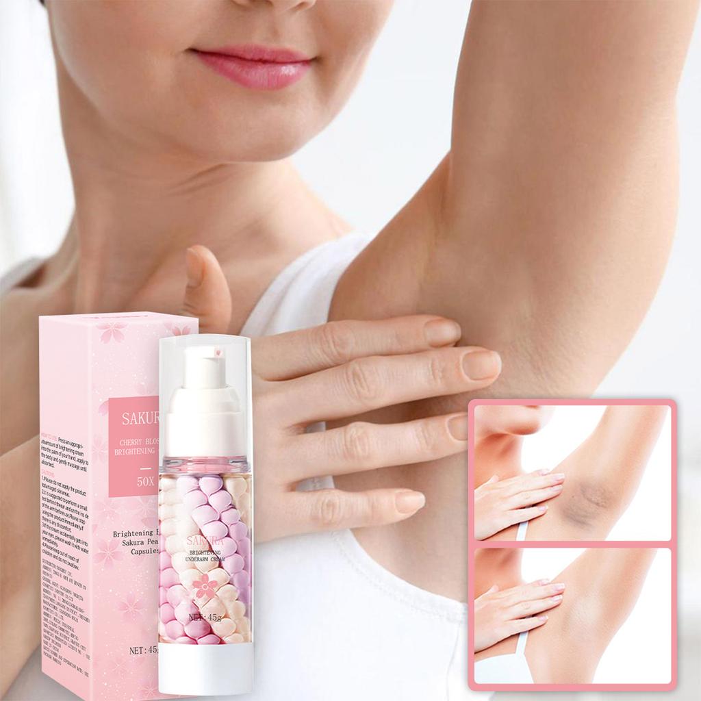 Осветляющий крем-бустер, Осветляющий крем для подмышек, Крем с жемчужными капсулами, Осветляющий крем для подмышек, Крем для ухода за подмышками