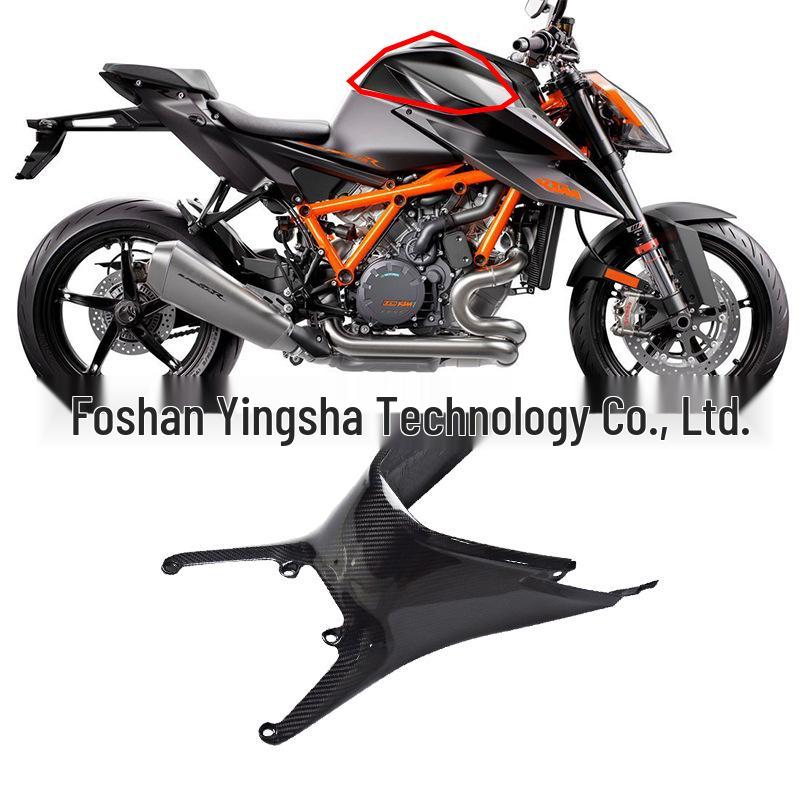KTM 1290 Carbon Fiber Fuel Tank Rear Cover - Dry Carbon 3K (2020+)