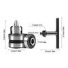Резьбовой патрон с ключом Патрон для электродрели 1,5-10 мм Адаптер для преобразования дрели Инструмент для деревообработки
