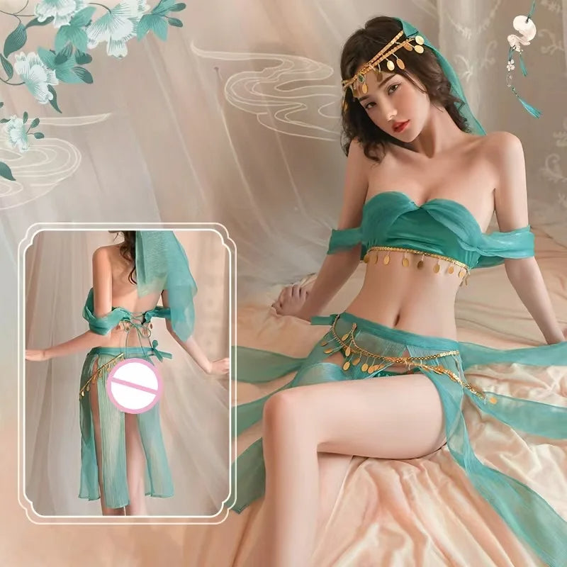 Dancing Girl Style Suit Lady Ancient Lingerie Polyester Fiber Cosplay & Roleplay