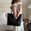 Chic Pu Leather Tote Bag Fashionable Casual Shoulder Handbag For Daily Use