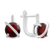 Серебряные серьги с натуральным гранатом 8.463ct (2182221)