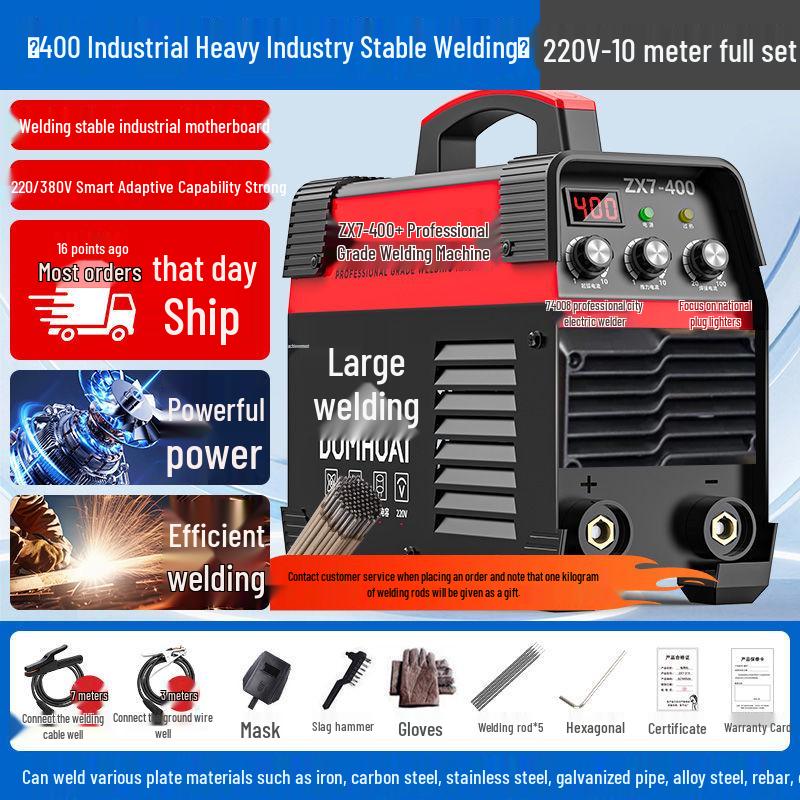 315 Dual Voltage Portable Electric Welder - High Power, Fully Automatic, Suitable for Construction and Three-Phase Household Manual Welding.