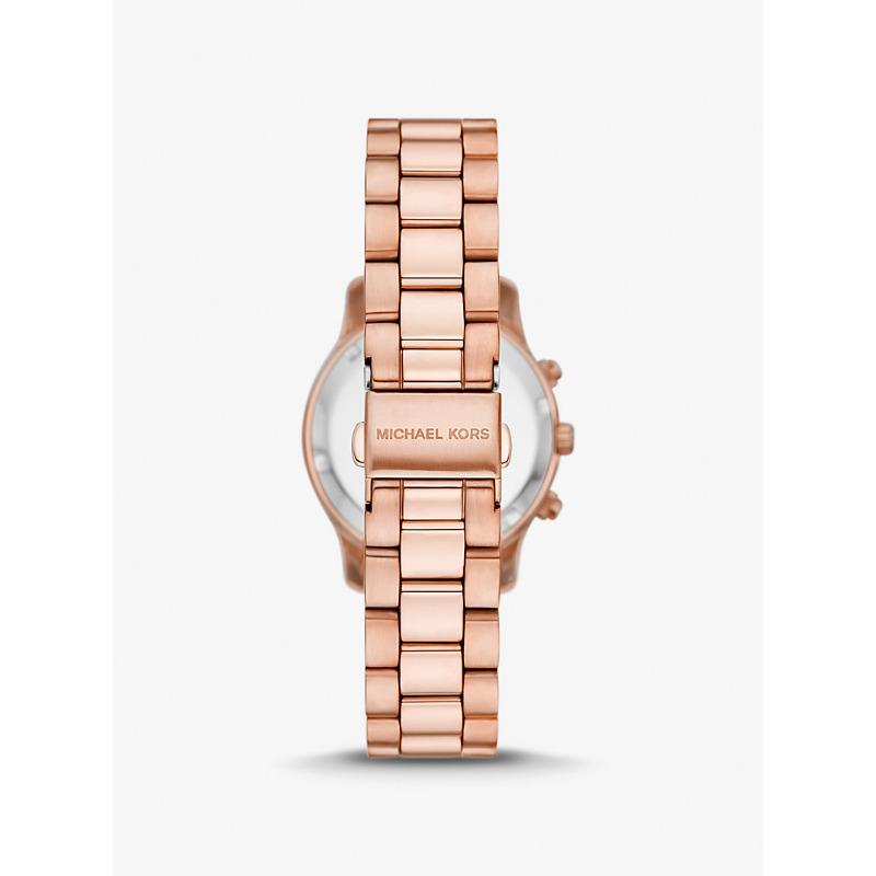 Michael Kors Мини-часы Runway с покрытием цвета розового золота MK7327